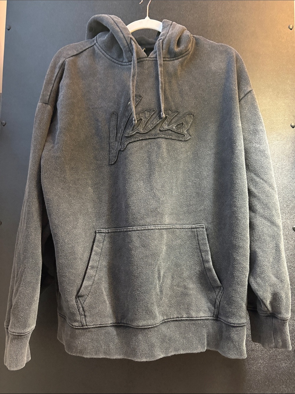 Vintage Vans Dark Gray Script Logo Pullover Hoodie